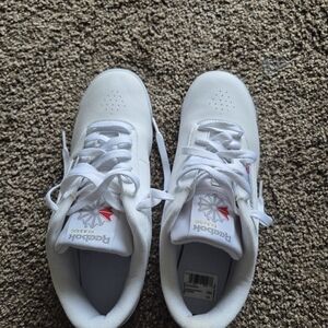 Reebok Classic White and Red Women's Sneakers